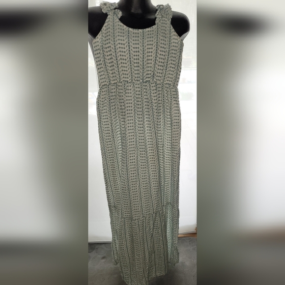 Jessica Simpson Dresses & Skirts - Jessica Simpson Maxi Sundress Eyelet Lace Ruffled Strap sz SMALL boho
